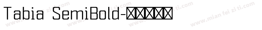 Tabia SemiBold字体转换